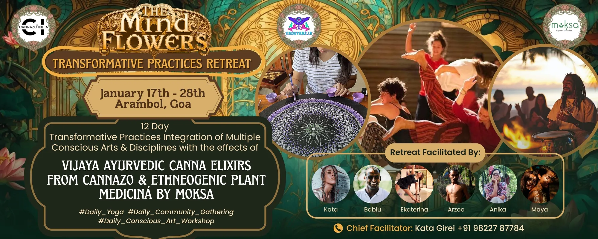 Transformative Practices 12 Days Retreat, Arambol, Goa